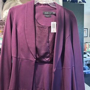 Torrid Deep Purple Blazer and Top Set